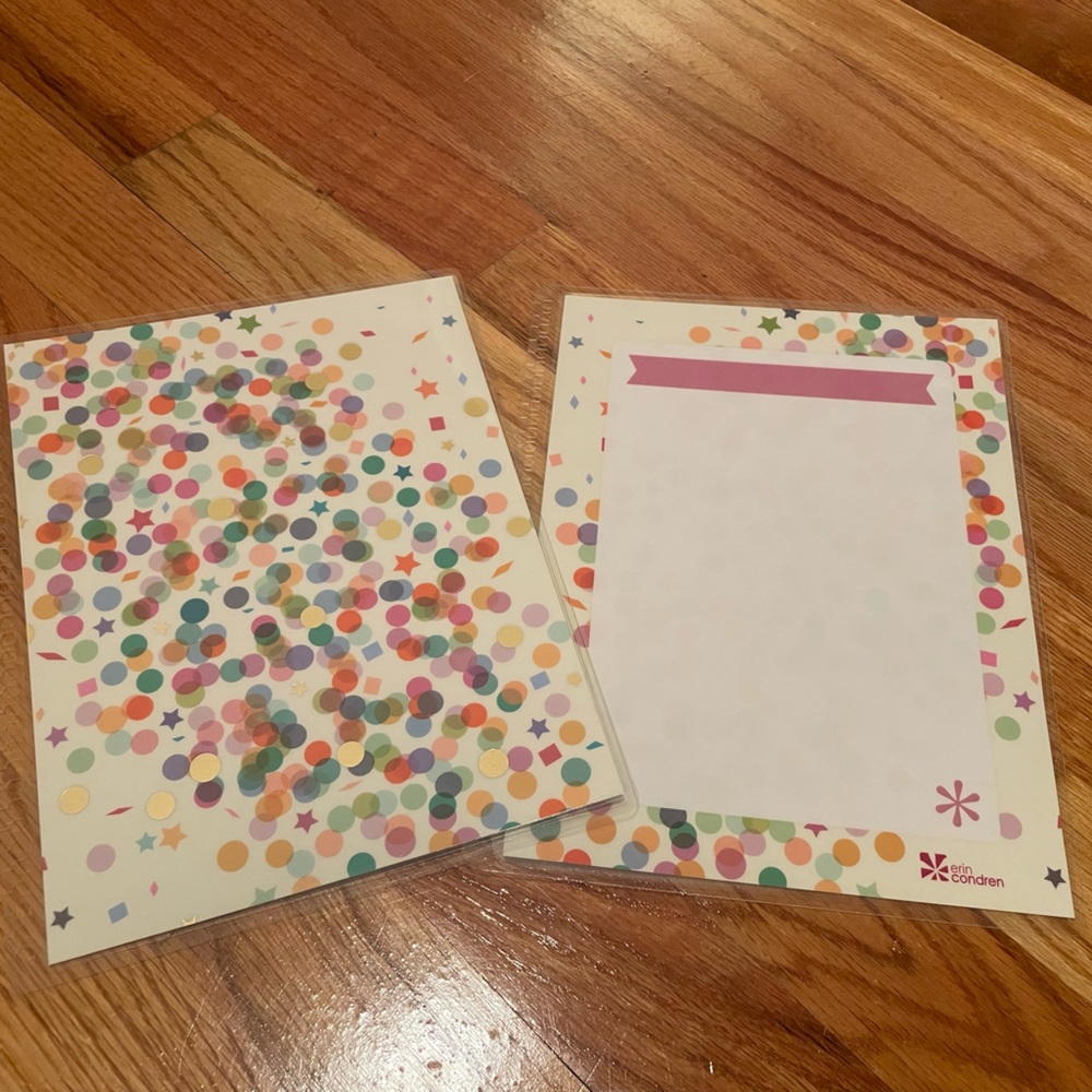✨$5 Bargain✨ Erin Condren Metallic Confetti Interchangeable Planner Cover